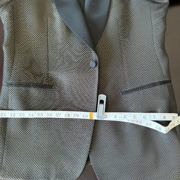 Tom Ford - Two Tone Black and Gold Shimmer Dinner Jacket - Picture 13 of 16